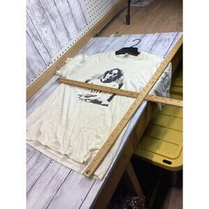 Russell Brand Graphic T-Shirt Size Medium Black & White Short Sleeve